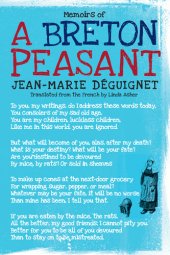 book Memoirs of a Breton Peasant