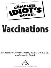 book The Complete Idiot's Guide to Vaccinations