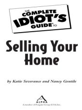 book The Complete Idiot's Guide to Selling Your Home