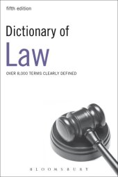 book Dictionary of Law