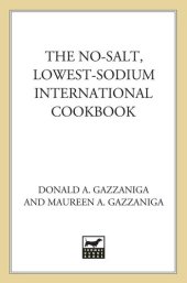 book The No-Salt, Lowest-Sodium International Cookbook