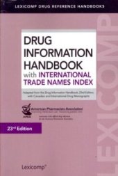 book Drug Information Handbook with International Trade Names Index