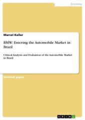 book BMW: Entering the Automobile Market in Brazil: Critical Analysis and Evaluation of the Automobile Market in Brazil