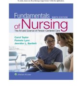 book Fundamentals of Nursing: The Art and Science of Person-Centered Care