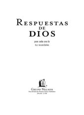 book Respuestas de Dios Para Cada Una de Tus Necesidades