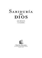 book Sabiduría de Dios para cada una de tus necesidades