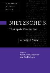 book Nietzsche's ‘Thus Spoke Zarathustra': A Critical Guide