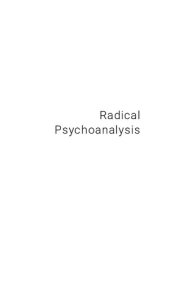 book Radical Psychoanalysis: and anti-capitalist action