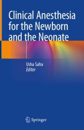 book Clinical Anesthesia for the Newborn and the Neonate