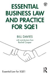 book Essential Business Law and Practice for SQE1