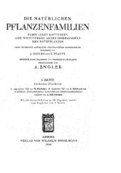 book Die natürlichen Pflanzenfamilien nebst ihren Gattungen und wichtigeren Arten insbesondere den Nutzpflanzen : unter Mitwirkung zahlreicher hervorragender Fachgelehrten. Bd. 8