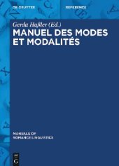 book Manuel des modes et modalités (Manuals of Romance Linguistics) (French Edition)