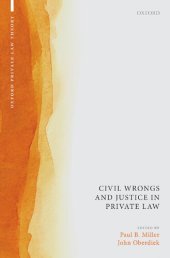 book Civil Wrongs and Justice in Private Law