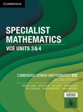 book Cambridge Specialist Mathematics VCE Units 3&4