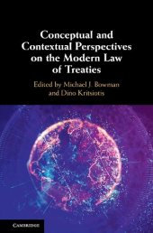 book Conceptual and Contextual Perspectives on the Modern Law of Treaties