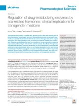 book Regulation of drug-metabolizing enzymes by sex-related hormones: clinical implications for transgender medicine