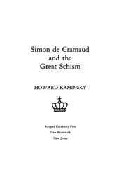 book Simon De Cramaud and the Great Schism