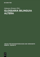 book Glossaria bilinguia altera: (C.Gloss. Biling. II)