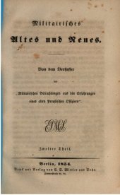 book Militärisches. Altes und Neues