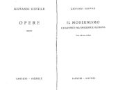 book Il modernismo e i rapporti fra religione e filosofia