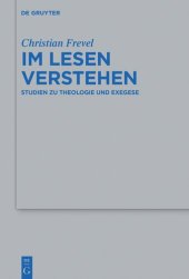 book Im Lesen verstehen: Studien Zu Theologie Und Exegese