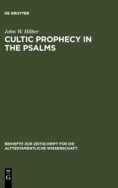 book Cultic Prophecy in the Psalms: Dissertationsschrift