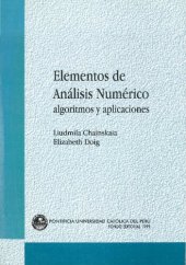 book Elementos de Análisis Numérico: algoritmos y aplicaciones