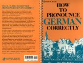 book How To Pronounce German Correctly Audio Cassette and Book in clamshell Case