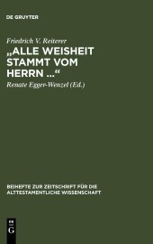 book „Alle Weisheit stammt vom Herrn ...": Gesammelte Studien Zu Ben Sira