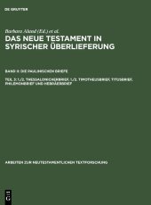 book 1./2. Thessalonicherbrief, 1./2. Timotheusbrief, Titusbrief, Philemonbrief und Hebräerbrief