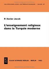 book L' Enseignement Religieux Dans La Turquie Moderne