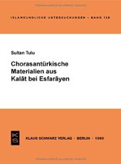 book Chorasantürkische Materialien aus Kalat bei Esfarayen