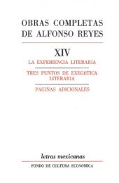 book Obras Completas, XIV: La Experiencia Literaria. Tres Puntos de Exegetica Literaria. Paginas Adicionales