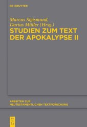 book Studien zum Text der Apokalypse II