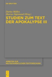 book Studien zum Text der Apokalypse III