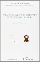 book Annales de la Faculte des Lettres et des Sciences Humaines, N° 4, Deuxième semestre 2010