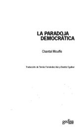 book La paradoja democrática