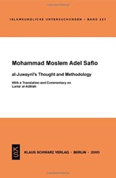 book Al-Juwayni's Thought and Methodology: With a Translation and Commentary on Luma al-Adillah