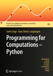 book Programming for Computations: Python: A Gentle Introduction to Numerical Simulations with Python