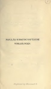 book Populär-wissenschaftliche Vorlesungen