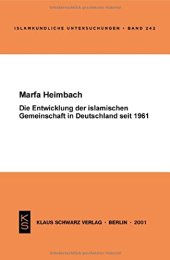 book Die Entwicklung der islamischen Gemeinschaft in Deutschland seit 1961