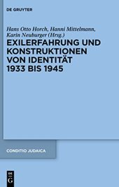 book Exilerfahrung und Konstruktionen von Identität 1933 bis 1945