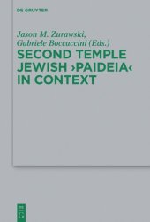 book Second Temple Jewish “Paideia” in Context