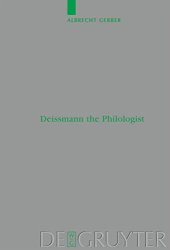 book Deissmann the Philologist