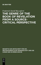 book The Genre of the Book of Revelation from a Source-critical Perspective: Dissertationsschrift