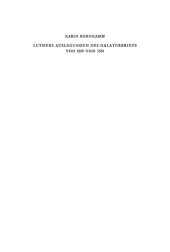 book Luthers Auslegungen des Galaterbriefes von 1519 und 1531