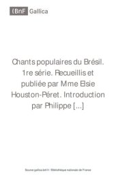 book Chants populaires du Brésil