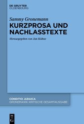 book Kurzprosa und Nachlasstexte Band 6