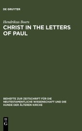 book Christ in the Letters of Paul: In Place of a Christology