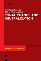 book Tonal Change and Neutralization